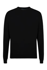 Crew-neck wool sweater